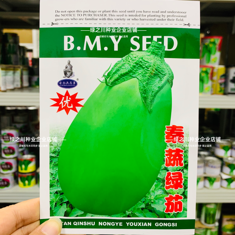 绿罐茄子种子秦蔬绿茄种子春季蔬菜种籽早熟绿皮茄子卵圆型茄