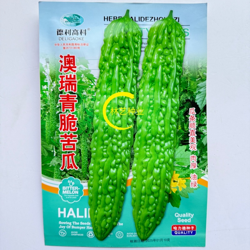 澳瑞青脆苦瓜种子瓜条顺直肉厚油绿疙瘩菜瓜苦瓜种籽高产蔬菜