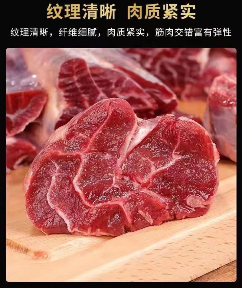 黄牛龟腱子国产前腱子山东黄牛批发牛腿腱子肉