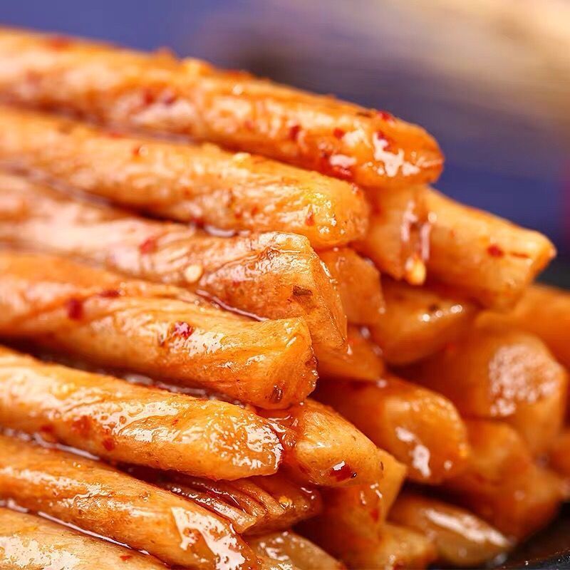 馋大嘴巴盐焗素鸡筋网红零食辣条麻辣素牛筋熟食辣片校园小吃