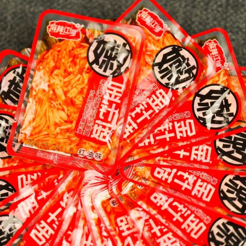 【香辣金针菇】红油味金针菇新鲜即食麻辣爽口开胃休闲追剧小