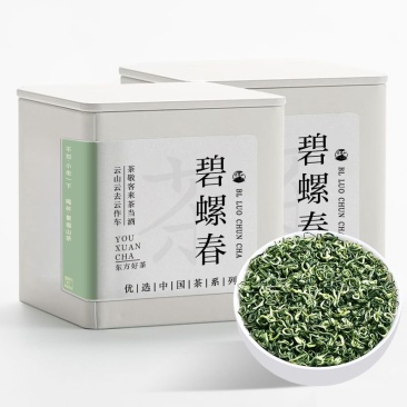 景福山碧螺春绿茶明前特级春茶花果香嫩芽高山云雾茶叶10