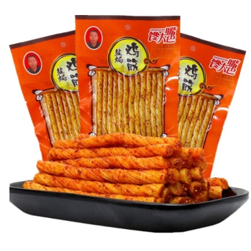馋大嘴巴盐焗素鸡筋网红零食辣条麻辣素牛筋熟食辣片校园小吃