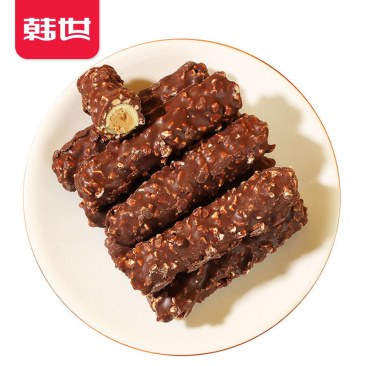 【实心-5层夹心】韩世花生夹心巧克力果仁棒720g年货糖