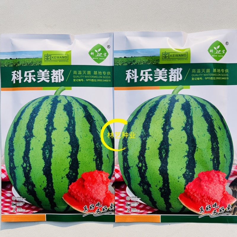 科乐美都西瓜种子抗病高产多茬收获耐裂耐运输农家大田西瓜种