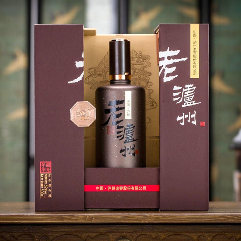泸州老窖股份老泸州韶光年华52度浓香型白酒整箱500ML