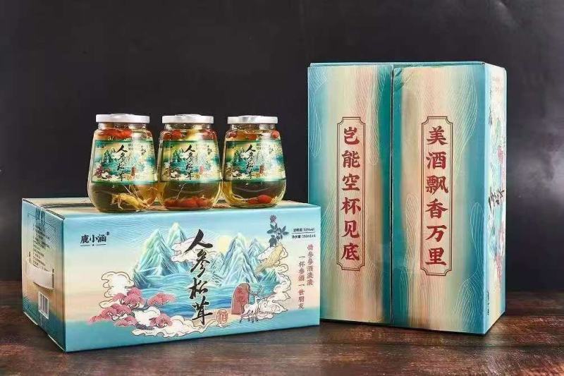 人参松茸酒滋补酒52度高粱量大谈价可以代发