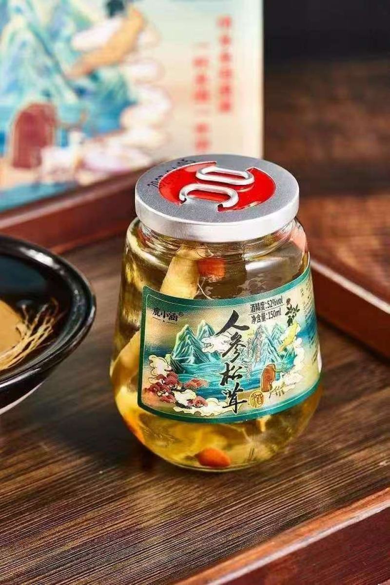 人参松茸酒滋补酒52度高粱量大谈价可以代发