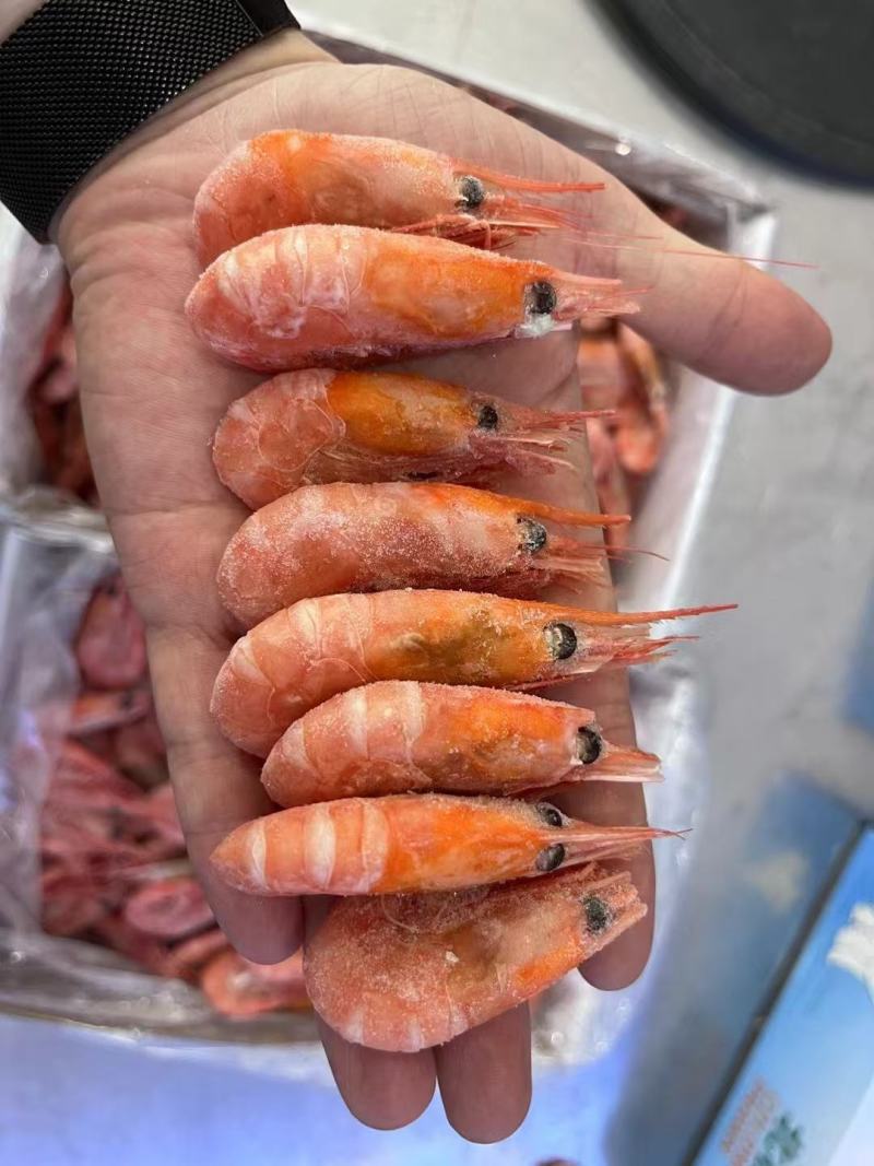 北极虾甜虾头籽80-100规格化冻即食一盒3斤包邮