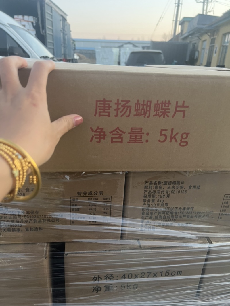 蝴蝶鱼片5kg大量供应，对接全国市场，新鲜发货。