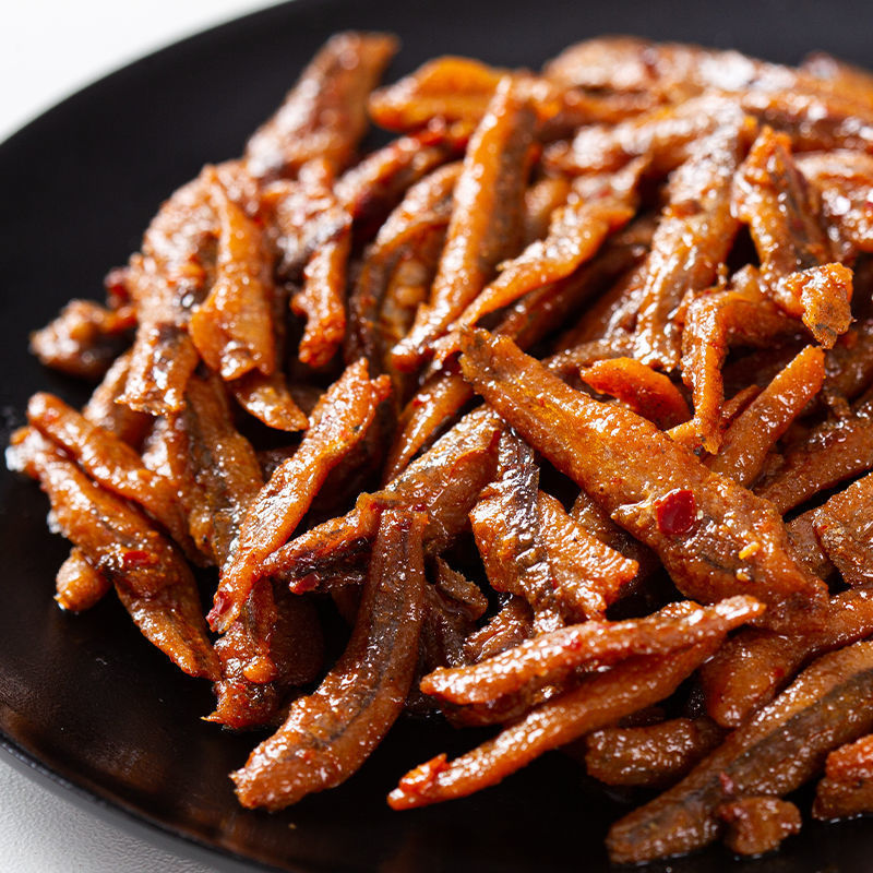 香辣小鱼仔湖南特产即食网红麻辣好吃鱼毛毛鱼小鱼干麻辣休闲