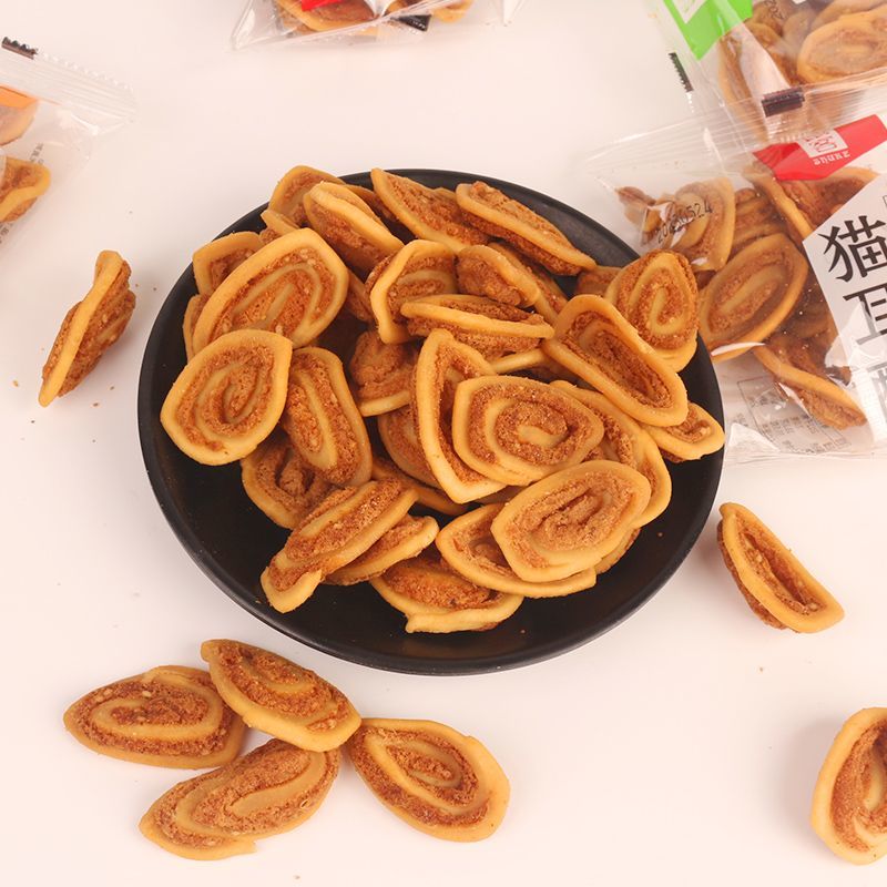 鼠客猫耳酥猫耳朵小包装网红休闲怀旧零食膨化食品饼干薯片散
