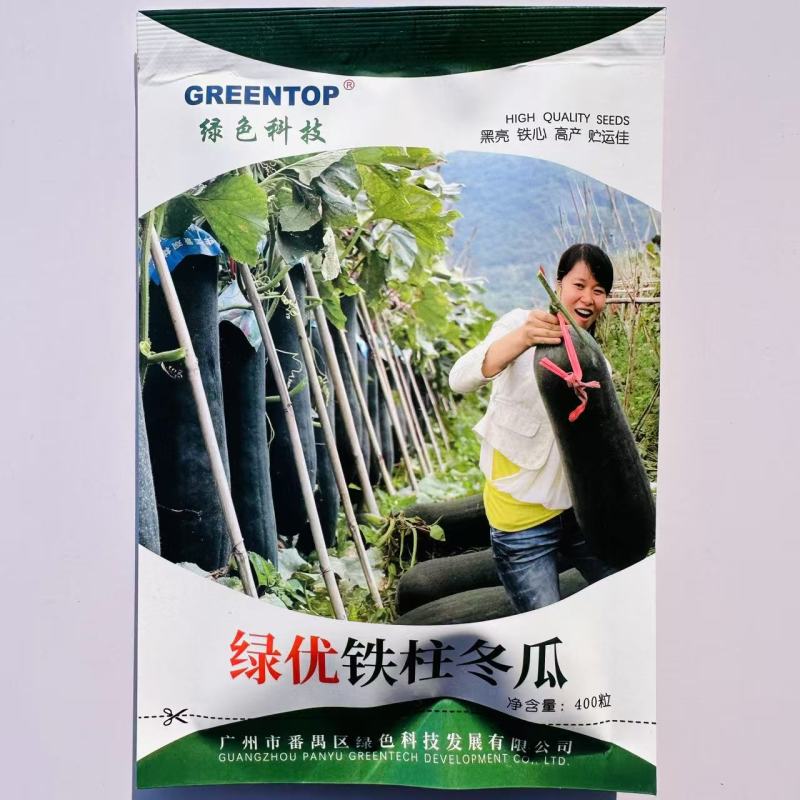 绿优铁柱冬瓜种子特大黑皮冬瓜种子南方铁心冬瓜高产抗病杂交