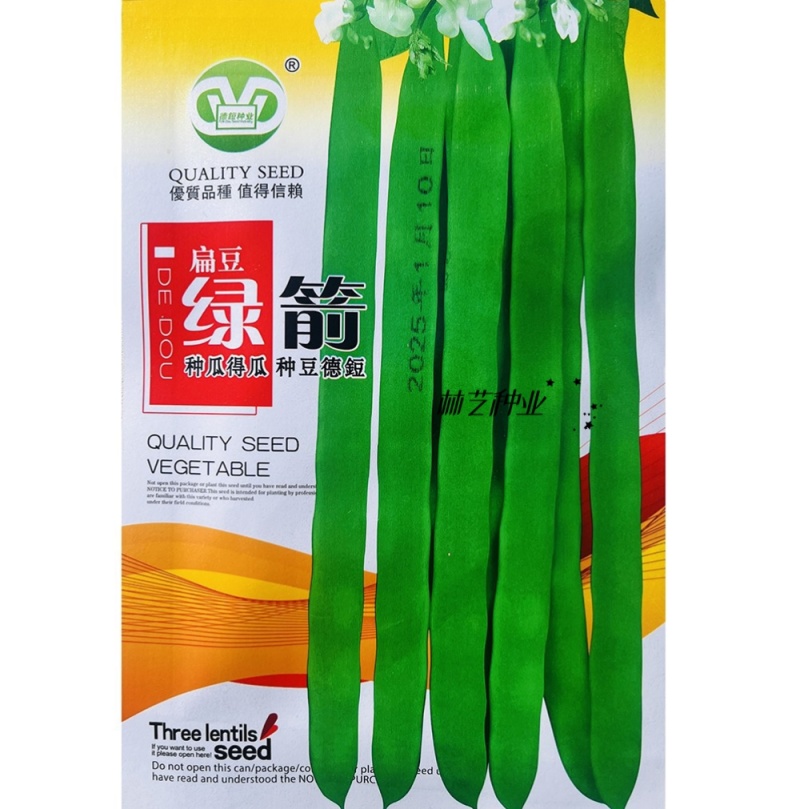 绿箭扁豆种子高产早熟宽芸豆超宽油豆种子蔬菜
