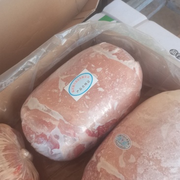 鲜白条分割4号肉卷，干货无水，颜色鲜艳，箱装25公斤