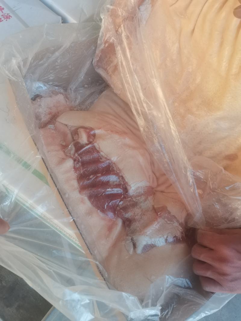 膘猪前后上肉，2到4片片都有价格不同，十公斤箱装