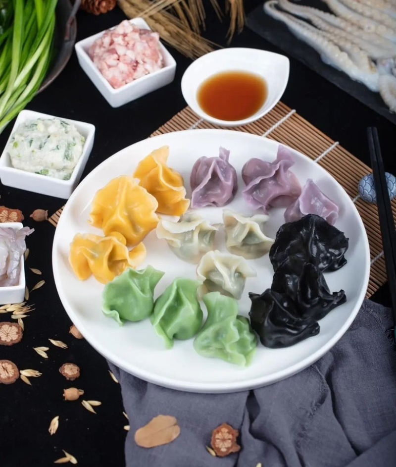 五福海鲜水饺手工饺子全家福水饺半成品冻饺海鲜饺子