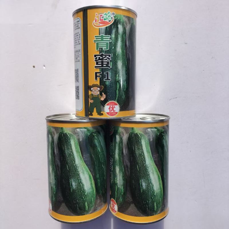 青蜜南瓜种子嫩绿发亮嫩南瓜种子有花斑长棒形青瓜种子罐装4
