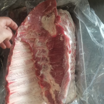 鲜白条分割肋排，箱装5到8片，