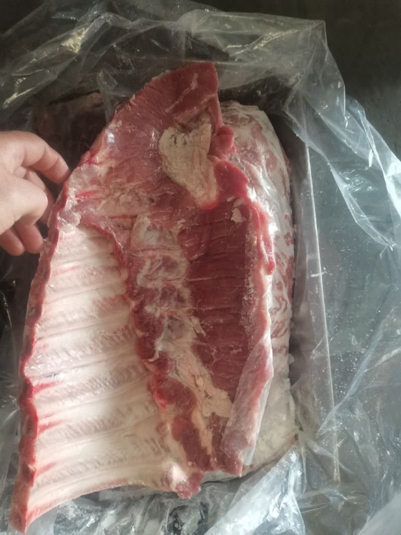 鲜白条分割肋排，箱装5到8片，