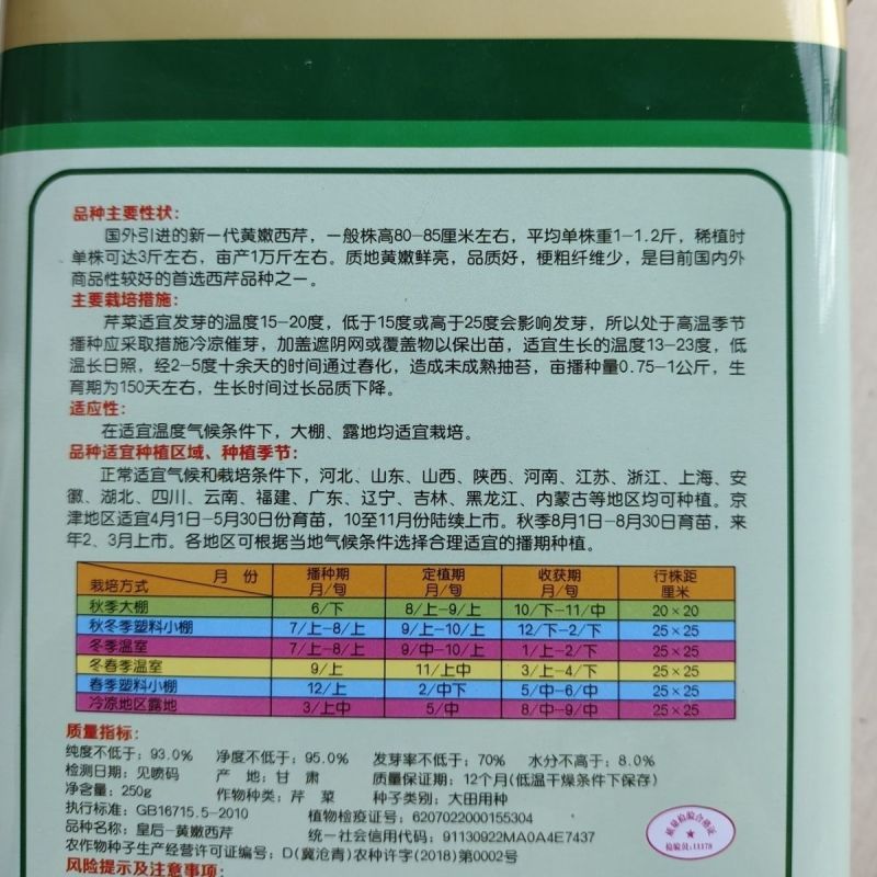 法国皇后黄嫩大头种子四季播种子基地种植品种专用芹菜高产耐