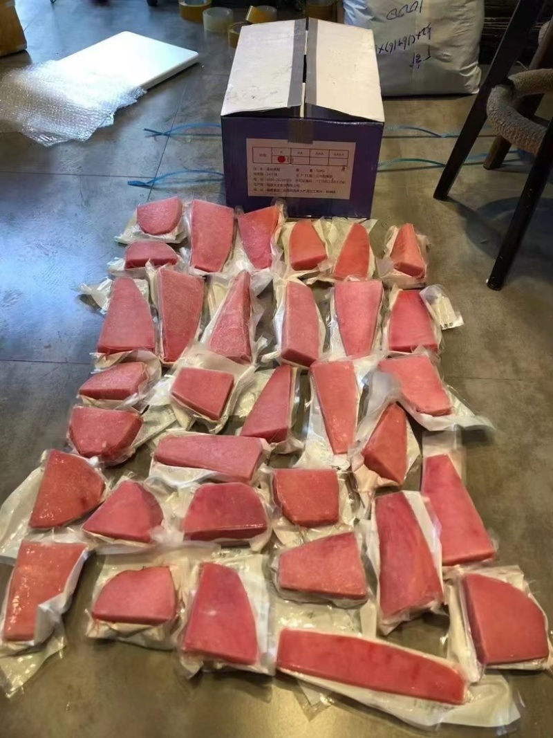 金枪鱼块金枪鱼肉金枪鱼排海鲜自助餐专用刺身食材黄旗金枪鱼