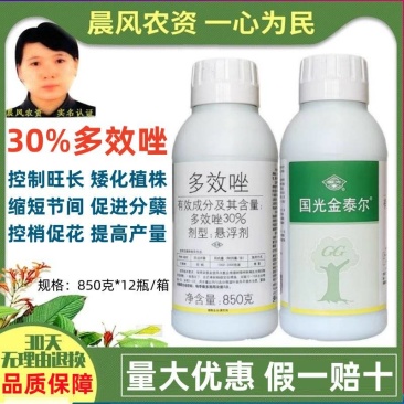 国光金泰尔30%多效唑果树植物花卉矮矮壮素控制生长调节剂