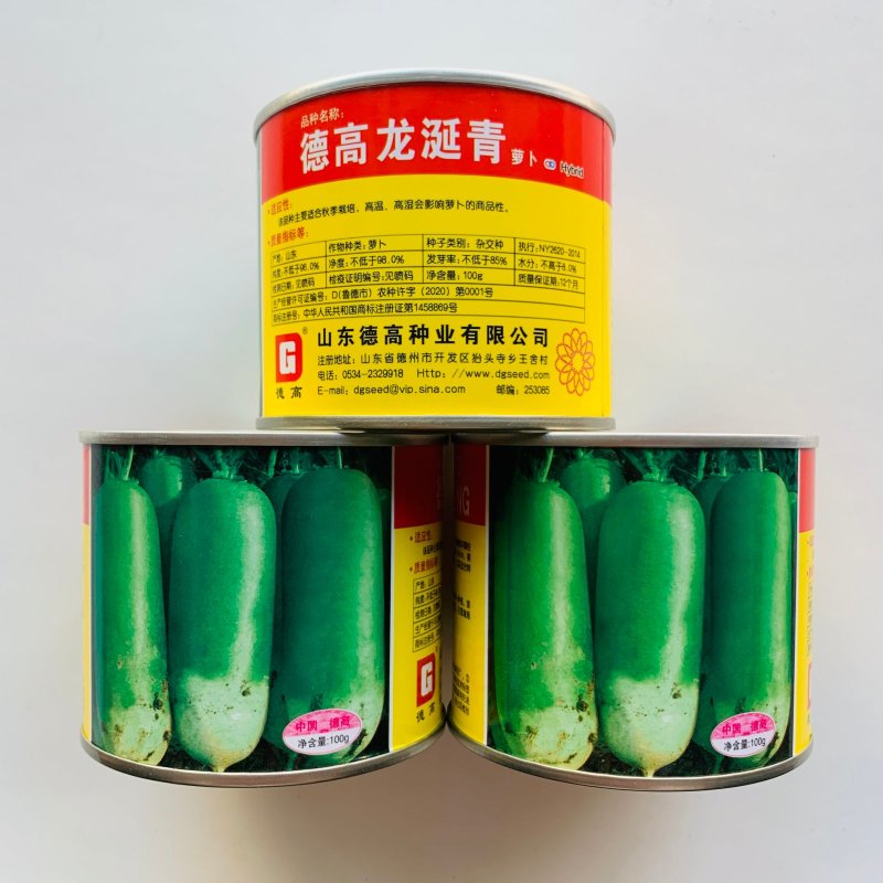 德高龙涎青萝卜种子抗病高产肉质翠绿脆甜多汁青皮萝卜种子