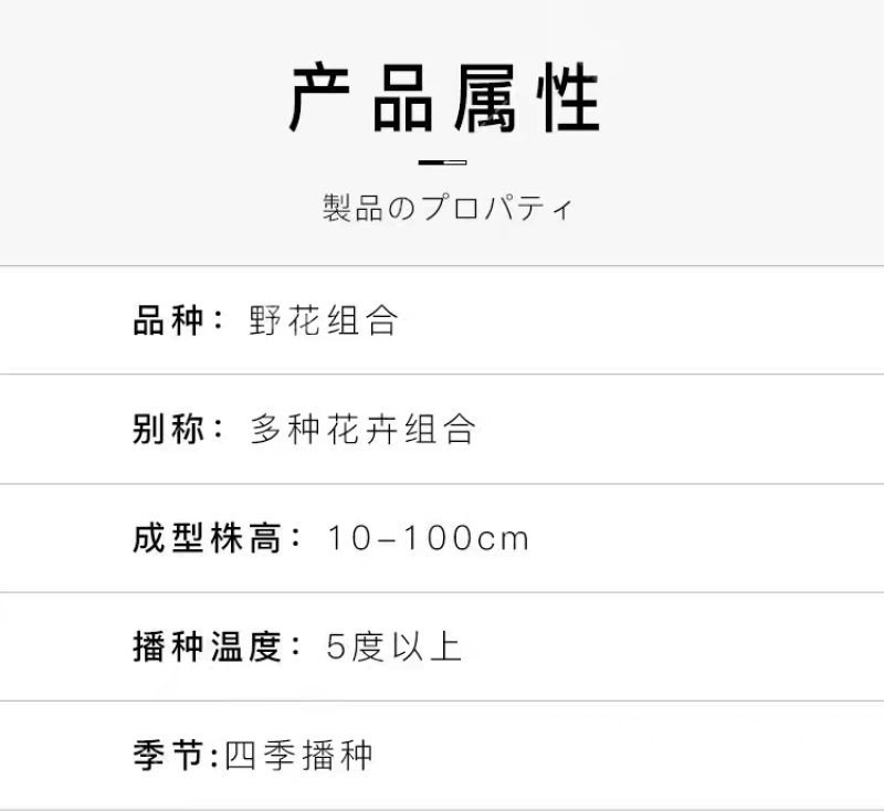 野花组合花种子多年生花籽易活四季室外盆栽宿根景观