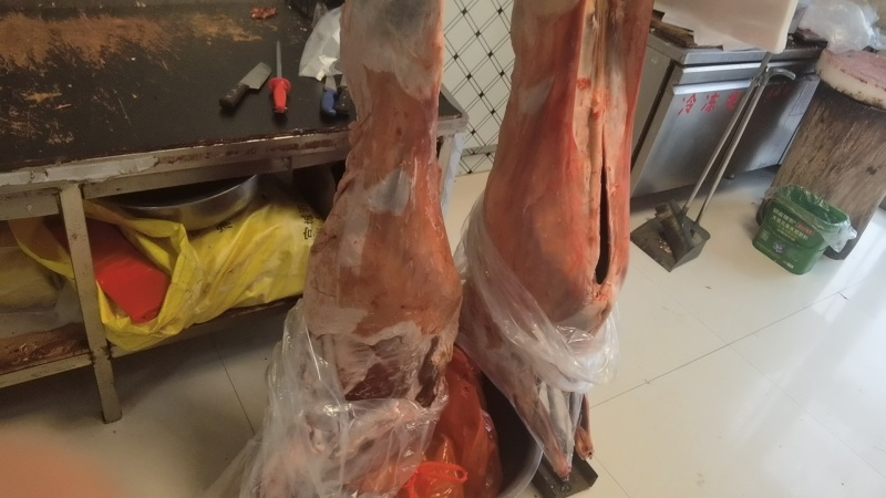 羊肉分割白条真空肉卷