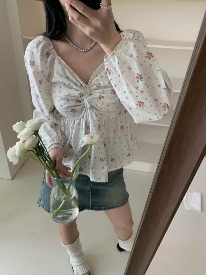 长纯袖色衬外衫套女2025春新季款上衬衣