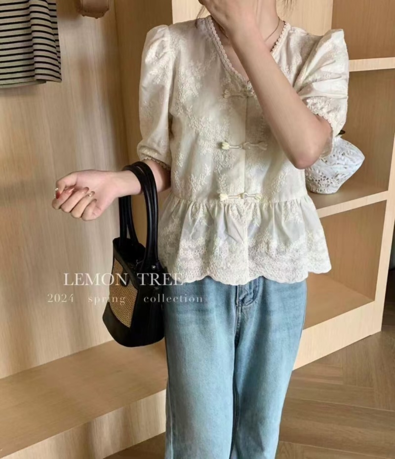 长纯袖色衬外衫套女2025春新季款上衬衣