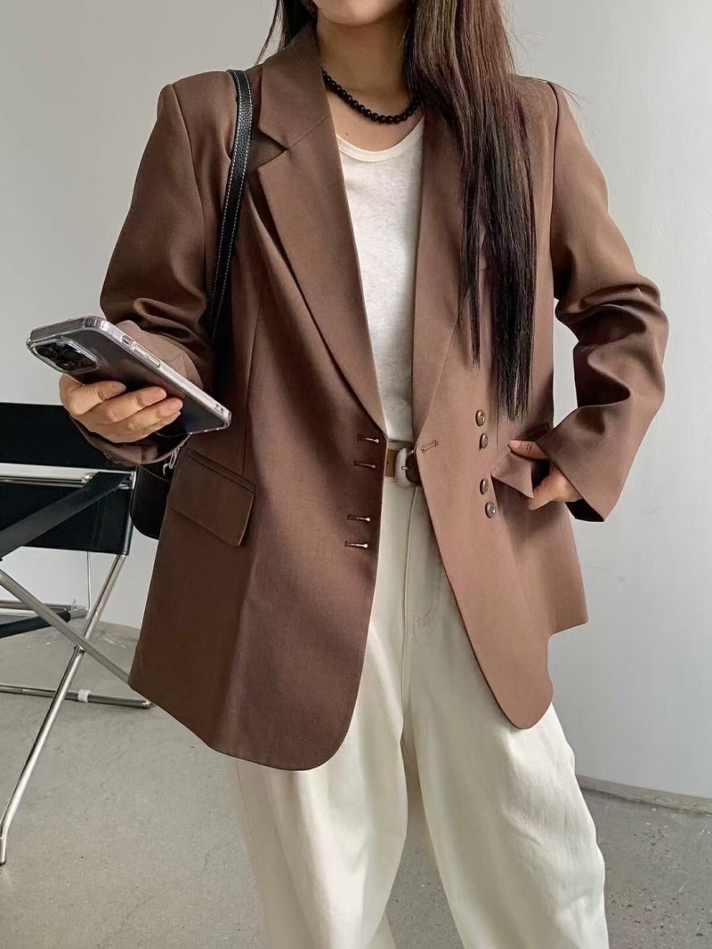 小装西外套女2025春新季款小子个高级计设