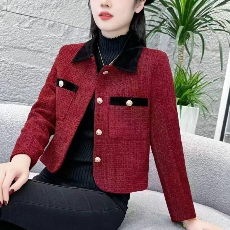 2025早春季款香小风洋遮气肉显瘦显白长袖