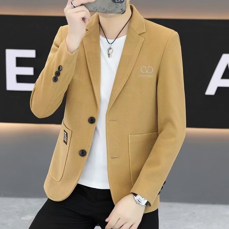 2025新款男小款西服外套高级痞感帅衣服春季时