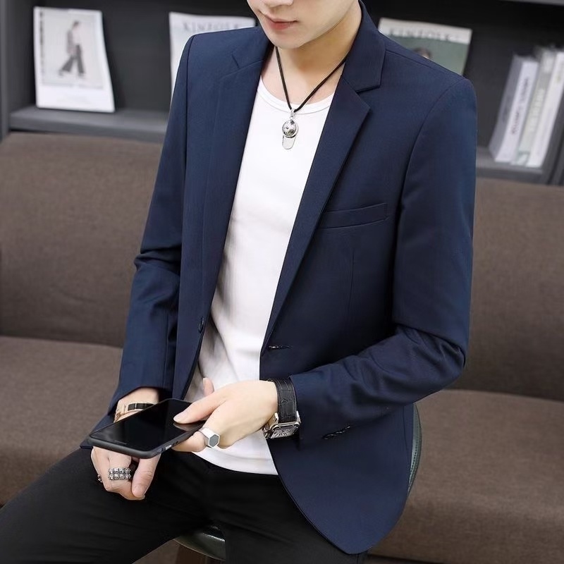2025新款男小款西服外套高级痞感帅衣服春季时
