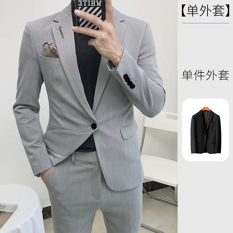 2025新款男小款西服外套高级痞感帅衣服春季时