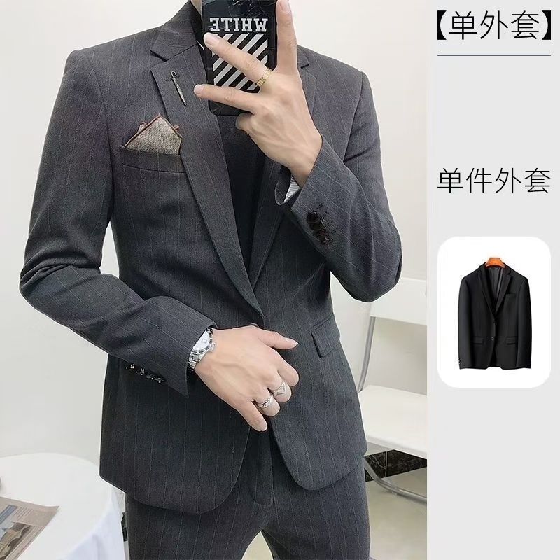 2025新款男小款西服外套高级痞感帅衣服春季时