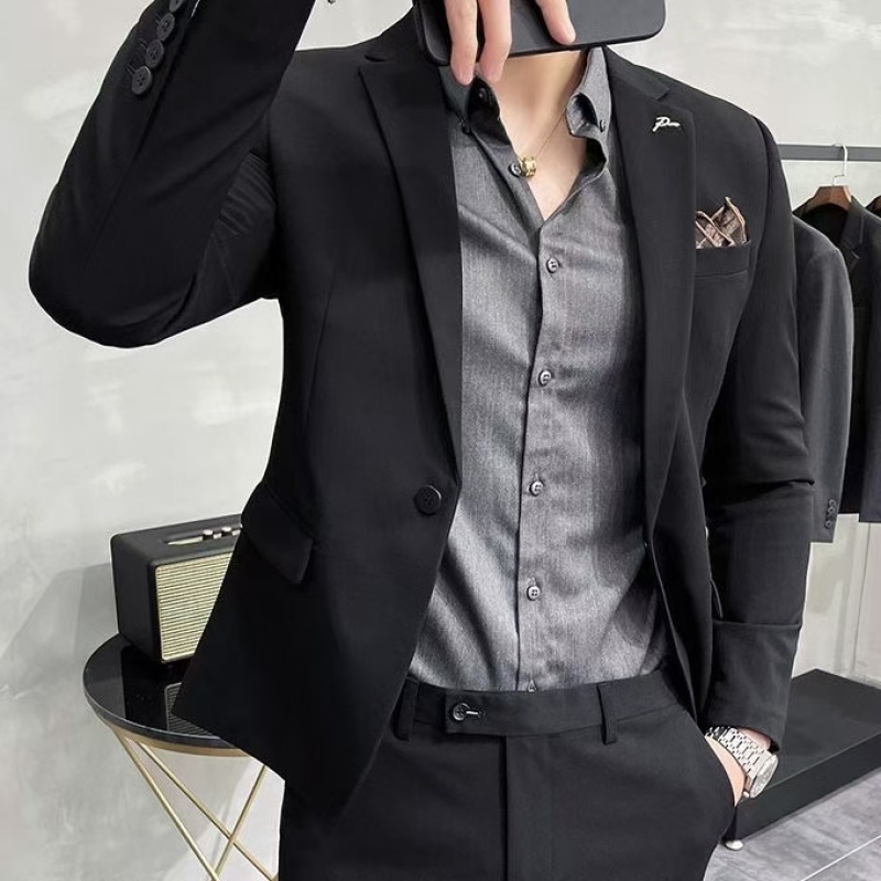 2025新款男款小西服套外高级感痞帅衣服春季时