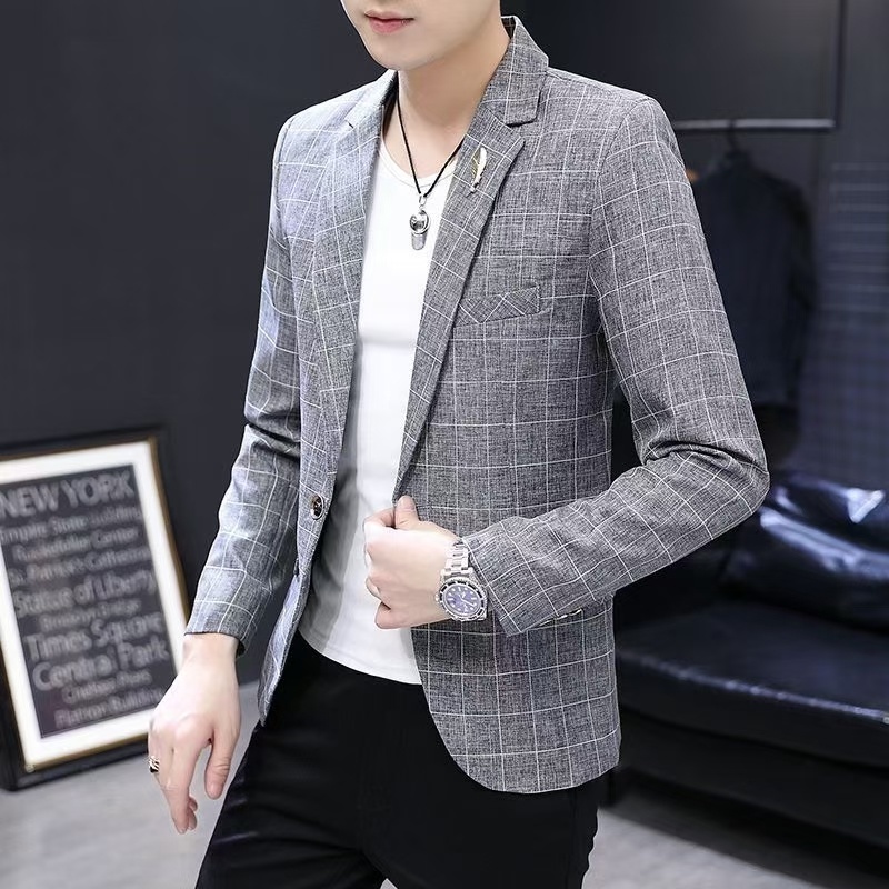 2025新款男款小西服套外高级感痞帅衣服春季时