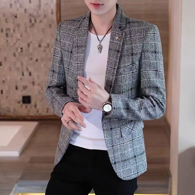2025新款男款小西服套外高级感痞帅衣服春季时