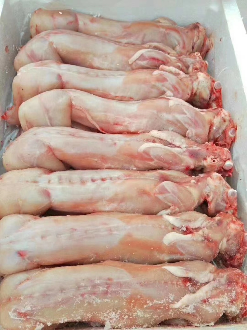 新鲜兔肉，兔肉批发，冷链运输，质量新鲜，烫皮兔，带皮肉兔