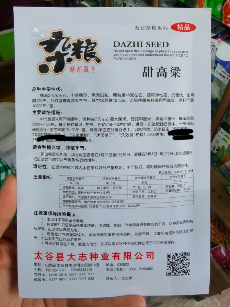 甜高梁种子甜杆种子春夏秋种植北方绿皮甘蔗汁多脆甜