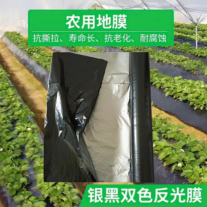农膜地膜银黑双色反光地膜银灰地膜保温保湿防草反光地膜