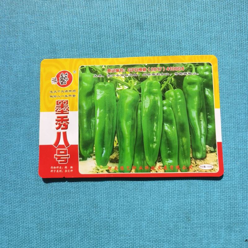 墨秀八号牛角椒大果型大膨果速度快上部果不易变短耐热耐寒