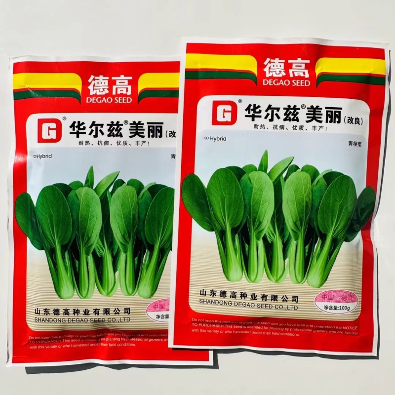 德高华尔兹美丽青梗菜种子优质丰产耐高温油亮青菜籽耐热蔬菜