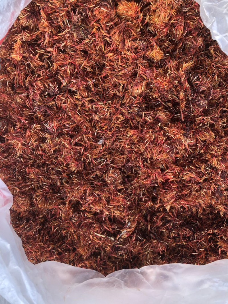 红花，都是过振动筛。