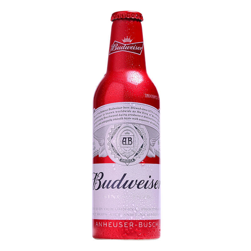 新日期百威啤酒红色经典小瓶355ml*24瓶国产整箱铝瓶啤酒