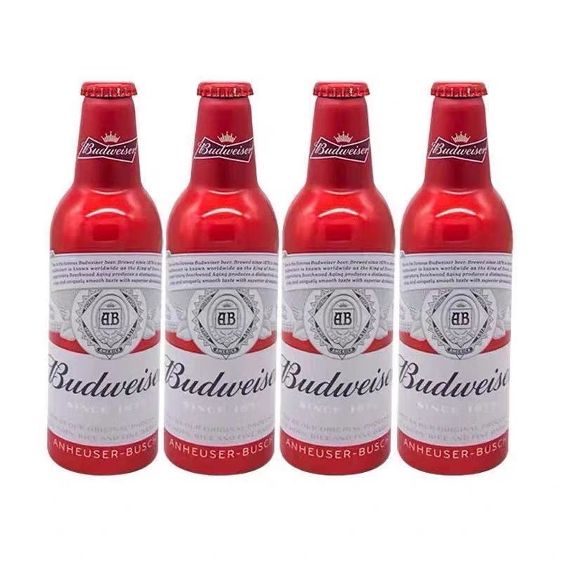 新日期百威啤酒红色经典小瓶355ml*24瓶国产整箱铝瓶啤酒