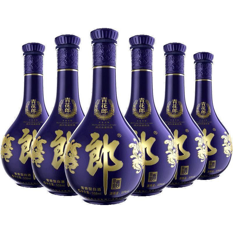 郎牌郎酒青花郎53度500ml*6瓶装酱香型白酒送礼